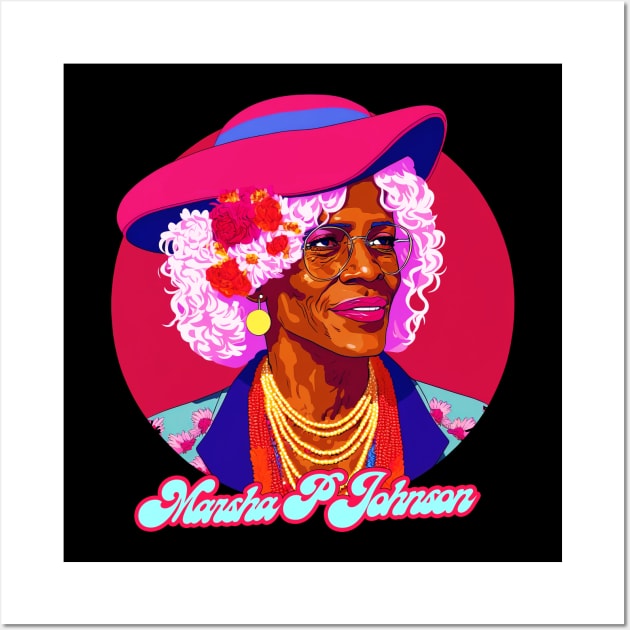 Marsha P Johnson /\/ Queer Icon Design Wall Art by DankFutura